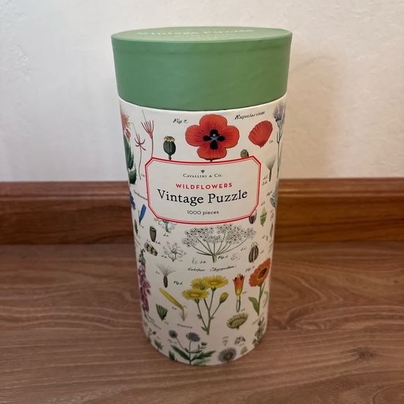 Cavallini & Co. Wildflowers Vintage Puzzle 1000 Count Brand New - Picture 1 of 5